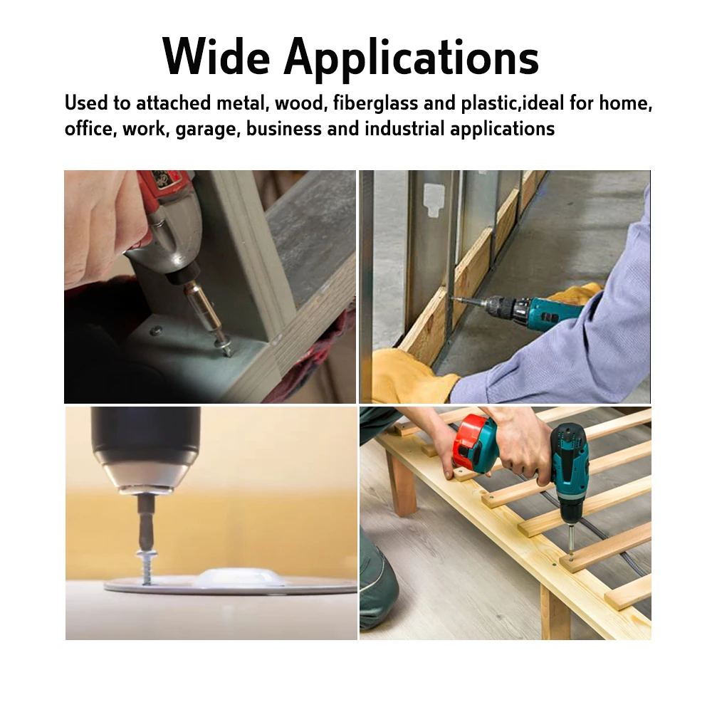 Самонарезающие винты ACCORD 100 шт. 8 г 4 2 х10 мм оцинкованные с контейнером для