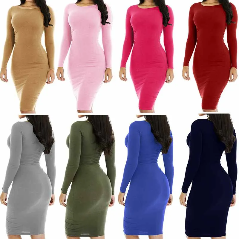 Sweater autumn women's dress long sleeve body sexy nightclub skirt fashion knitted elegant Knitted Pullovers esprit casual |