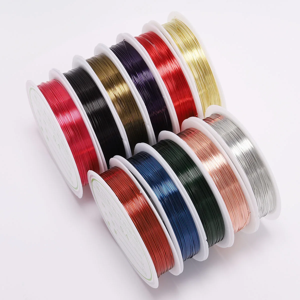 

1Roll 0.3/0.4mm Wire Diameter Alloy Copper Wire Beading Cord Fit Craft Beading Wire Jewelry Making Cord for DIY Jewelry Making
