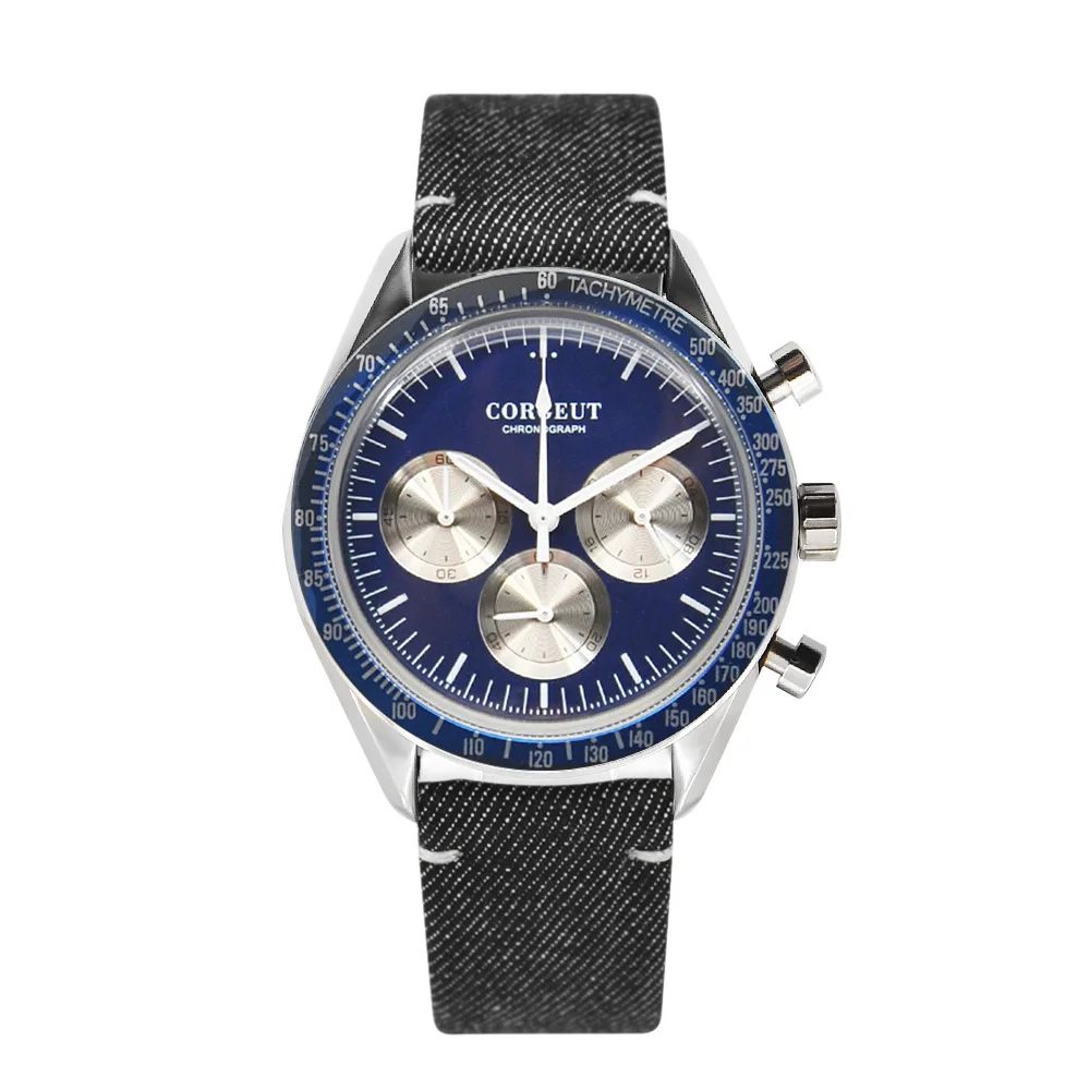 Corgeut 40 мм мужские трусы Топ Роскошные Брендовые спортивные часы 24 часа в сутки