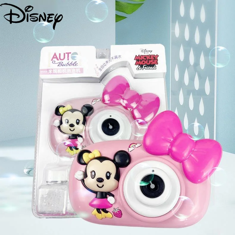 

Disney Minnie girl heart ins bubble machine automatic children's camera safety leak-proof bubble blowing toy