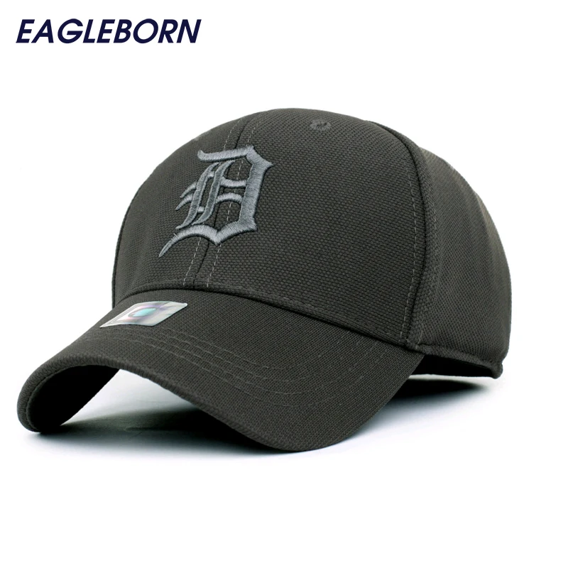 2021 спандекс эластичная установлены Шапки солнцезащитный крем Detroit Бейсбол Кепки