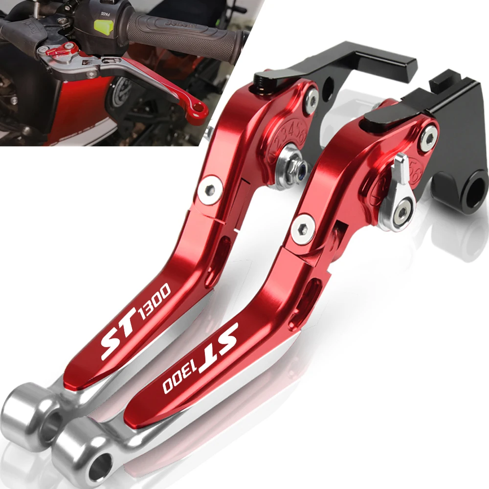 

Motorcycle CNC Adjustable Foldable Extendable Brake Clutch Levers Handle For HONDA ST1300 ST1300A 2003 2004 2005 2006 2007