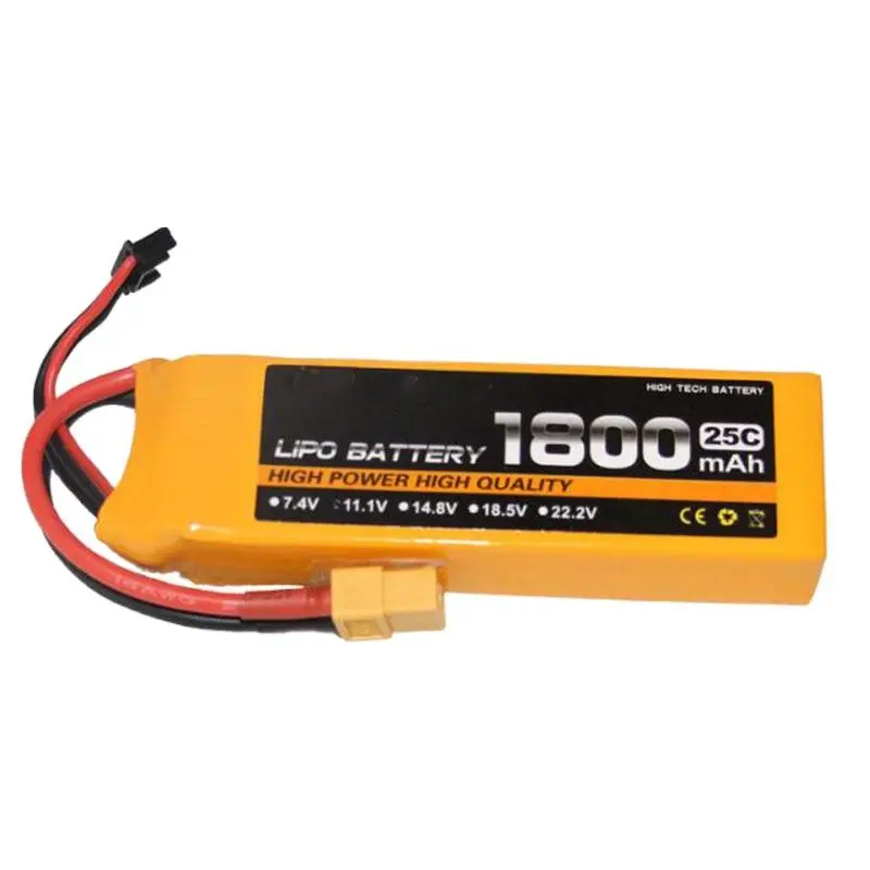 

1500 мАч 2S-6S 7,4 В 11,1 В 14,8 в 18,5 в 22,2 в 35C, высокоскоростной разряд, модель LiPo Cell, батареи для летательного аппарата, дрона, мощность FPV