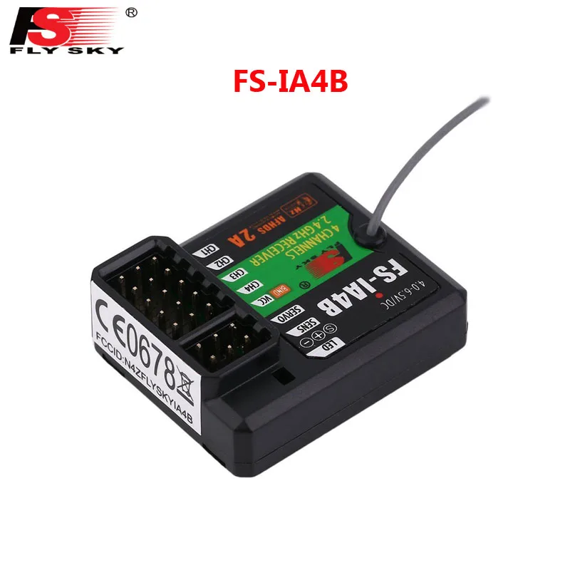 FlySky FS IA4B 2 4G 4CH приемник для i4 i6 i10 iT4S передатчик поддержка передачи данных