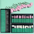 Набор фрез для маникюра NT1560, кварцевый камень, алмазная вата, для удаления кутикулы, гель-лака, педикюра, 1 коробка