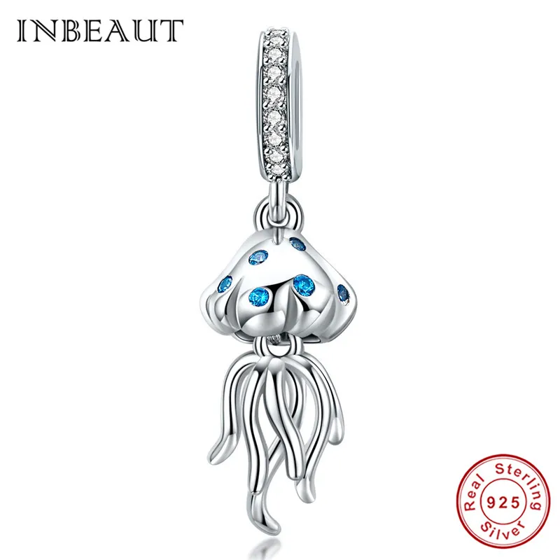 INBEAUT 100% реальная фотосеребряная Медуза подходит для брендового браслета