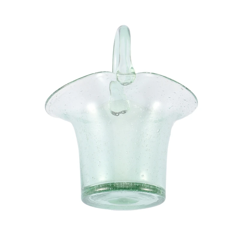 

Shopping Basket Glass Vase Transparent Bag Decoration Simple Hydroponic Flower Arrangement Vase Table Decoration