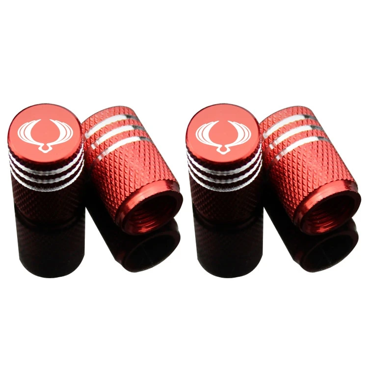 

4pcs Car Styling wheel tire parts valve stem plugs cover For SsangYong Actyon Kyron Korando Rexton Tivoli Emblems Accessories