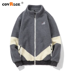 Covrlge модный бренд, трендовая свободная повседневная куртка-кардиган, Мужская молодежная камуфляжная куртка из овечьей шерсти на молнии, американские размеры MWW264