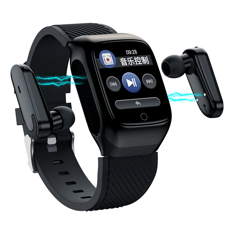 

X5 Bluetooth Earphone Smart Watch 2 In 1 Earbuds TWS Wirless Earphones Watetproof Smartwatch Music Sports Touch Heart Rate