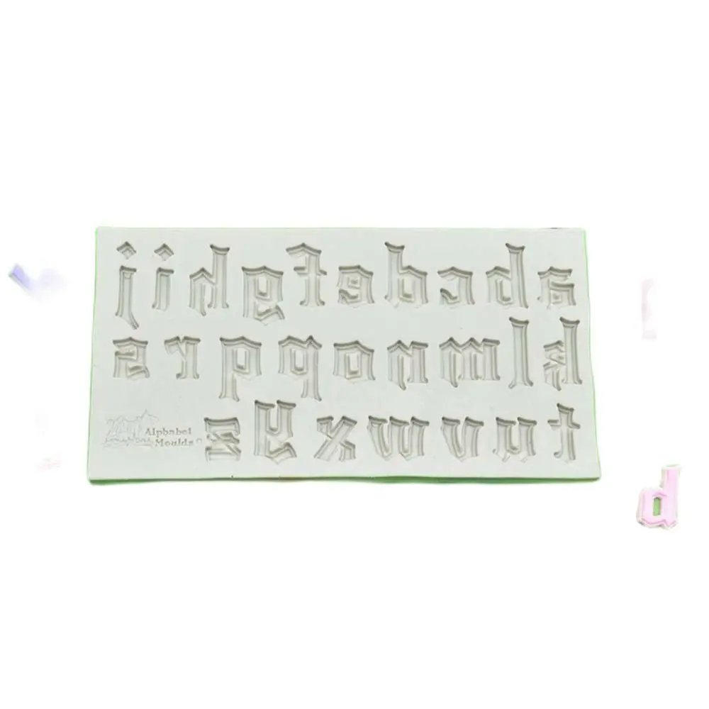 Готические буквенно цифровые силиконовые формы в верхнем и Нижнем корпусе