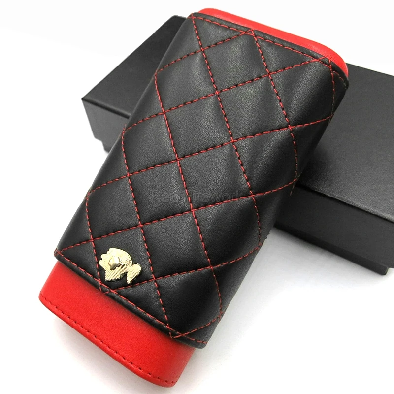 Cohiba уникальный кожаный регулируемый корпус для сигар из кедра 3 трубки коробка