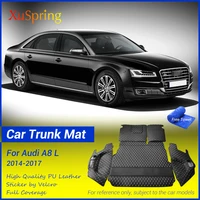 for audi a8 l 2014 2017 non hybrid car trunk mat pad durable boot carpets cargo liner full cover protective