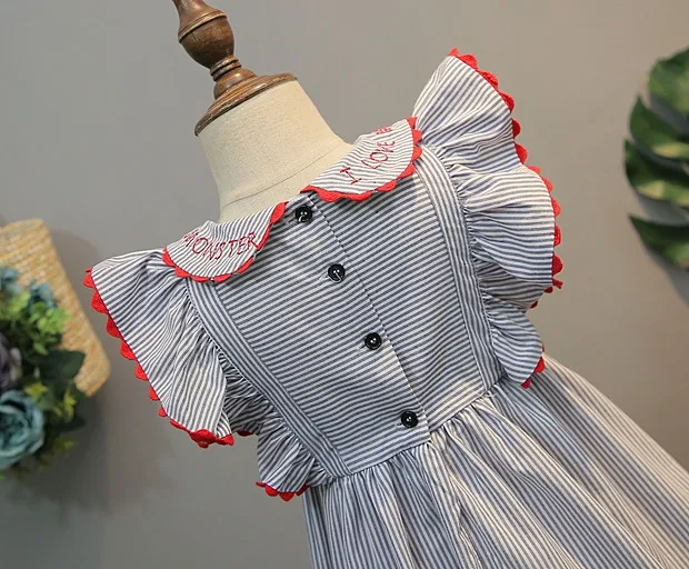 Платье принцессы с вышивкой для маленьких девочек нарядные платья на свадьбу