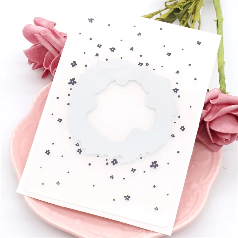 KSCRAFT цветочный венок высекальная и рельефная фотобумага для рукоделия