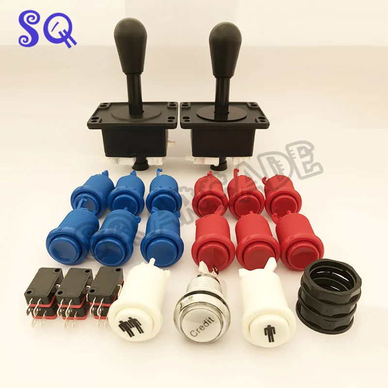 

Happ Arcade Kit HAPP Arcade Joystick Push Buttons Set Kit with Micro Switch of Arcade Game DIY Part
