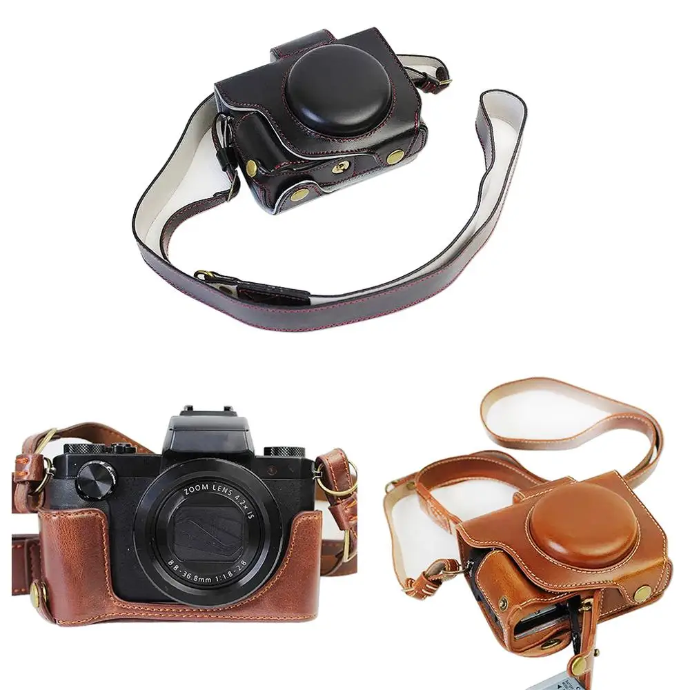 Чехол сумка из искусственной кожи с ремешком для Canon Powershot G5 X G5X|Сумки