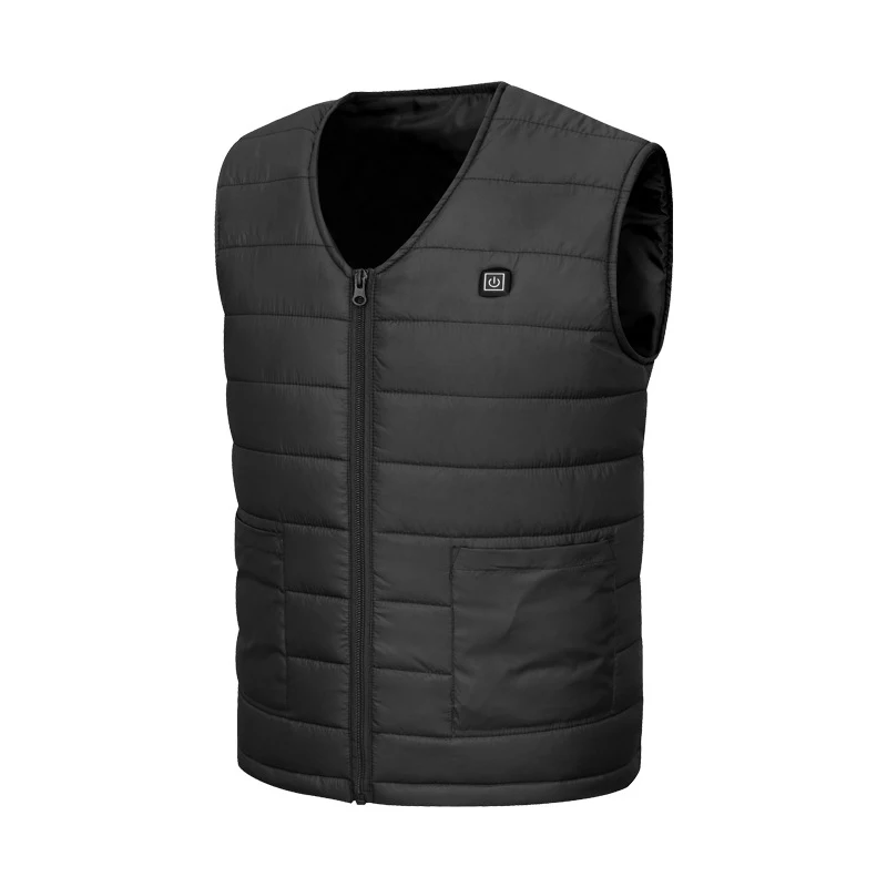 Usb Heated Vest V Neck Heart Jacket Plus Size Men Sportswear Electric Heated Vest Jacket Heart Coat for Camping