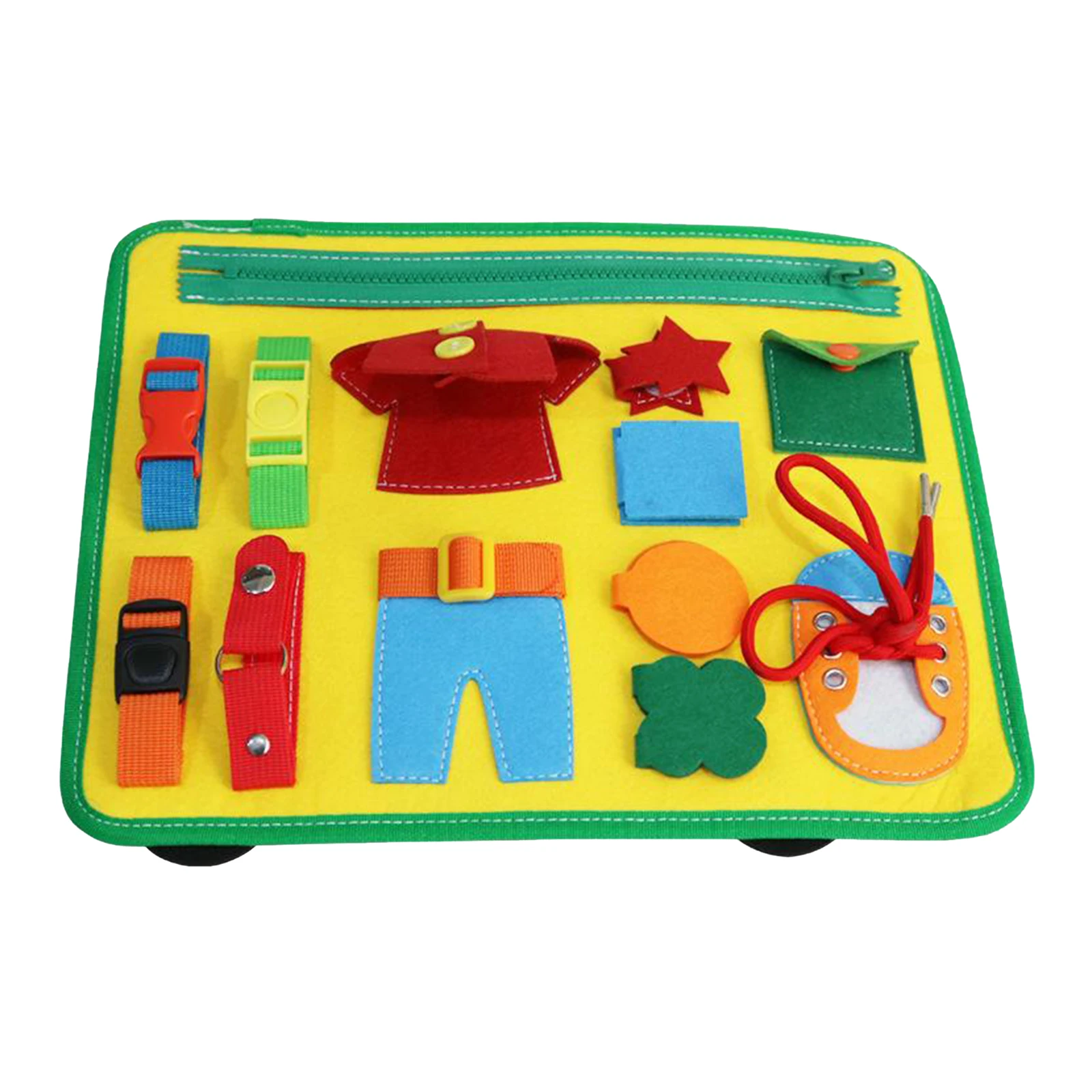 

Montessori Toy for Toddlers Essential and Basic Fine Motor Skills Toys Learn to Dress Activity Busy Board Educational Toys