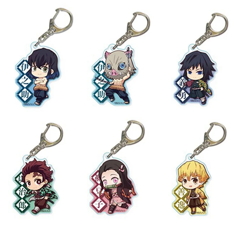 Anime Demon Slayer: Kimetsu no Yaiba Key Chains Keychain Cosplay Acrylic Pendant Keyring Gift For Friend | Украшения и аксессуары