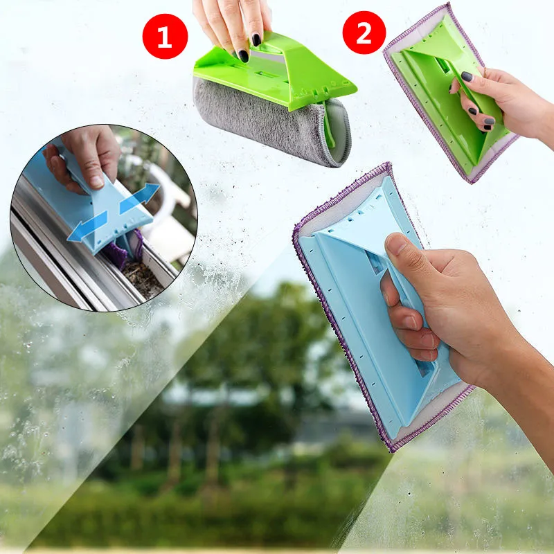 

Kitchen Bathroom Cleaning Brush Wipe Windows Wipe Glass Groove Cleaning Brush Washing Window Sill Gap Track Cleaning Tools 2021