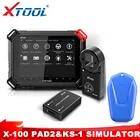 XTOOL X100 Pad2 Pro лучше, чем X300 Pro3 DP С KC100 ключевым программатором со стандартным симулятором смарт-ключей для TOYOTA