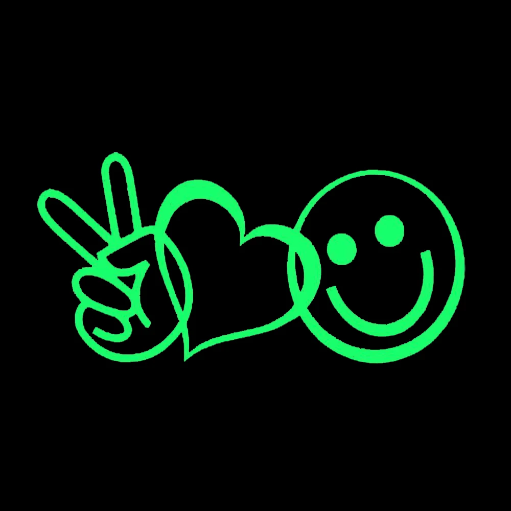 Peace Love счастье автомобиля стены ноутбук сердце хиппи Цветочная Виниловая пленка