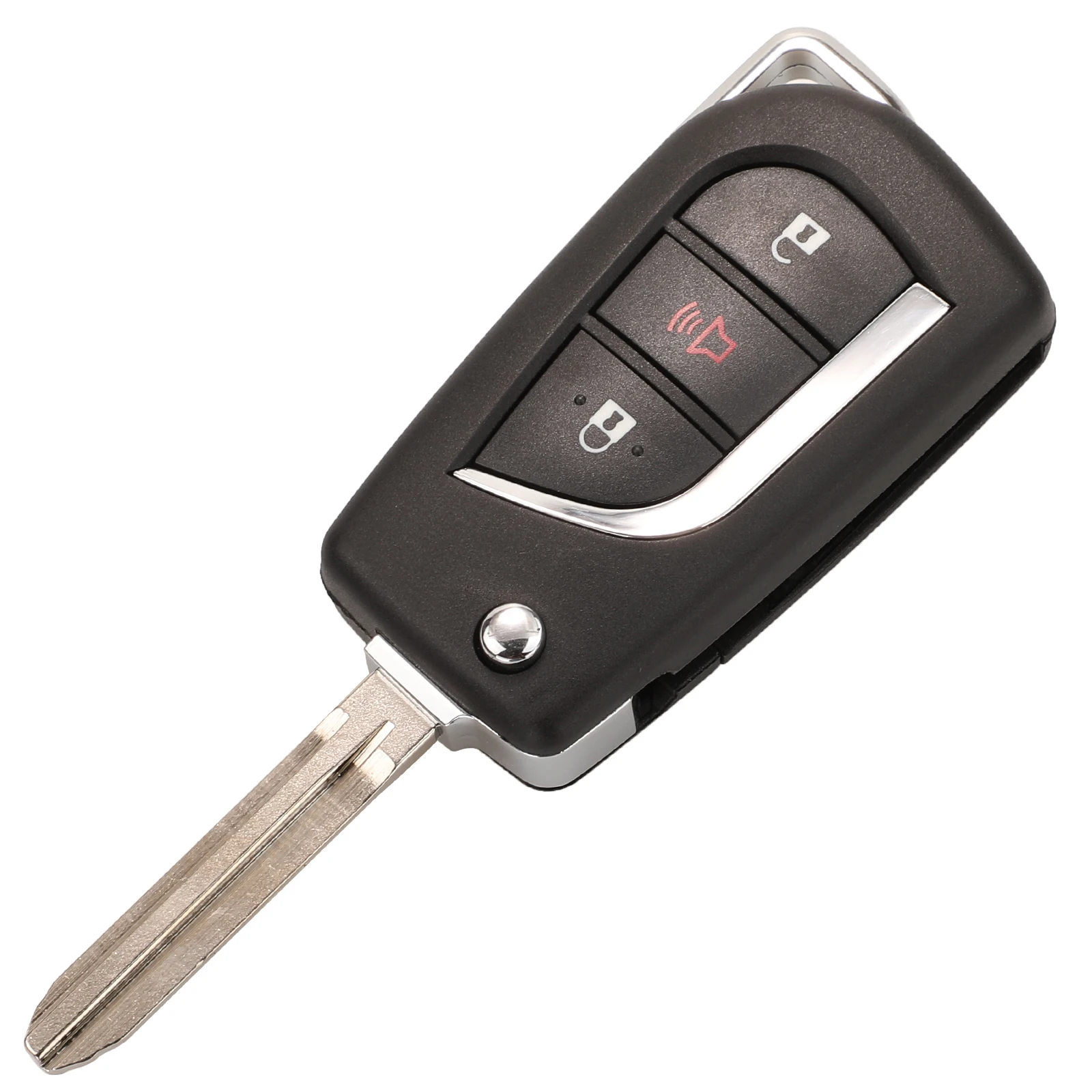 Ключи 10 шт./лот TOY43 Blade для Toyota RAV4 Before 2013 FOB 3 кнопки дистанционный складной