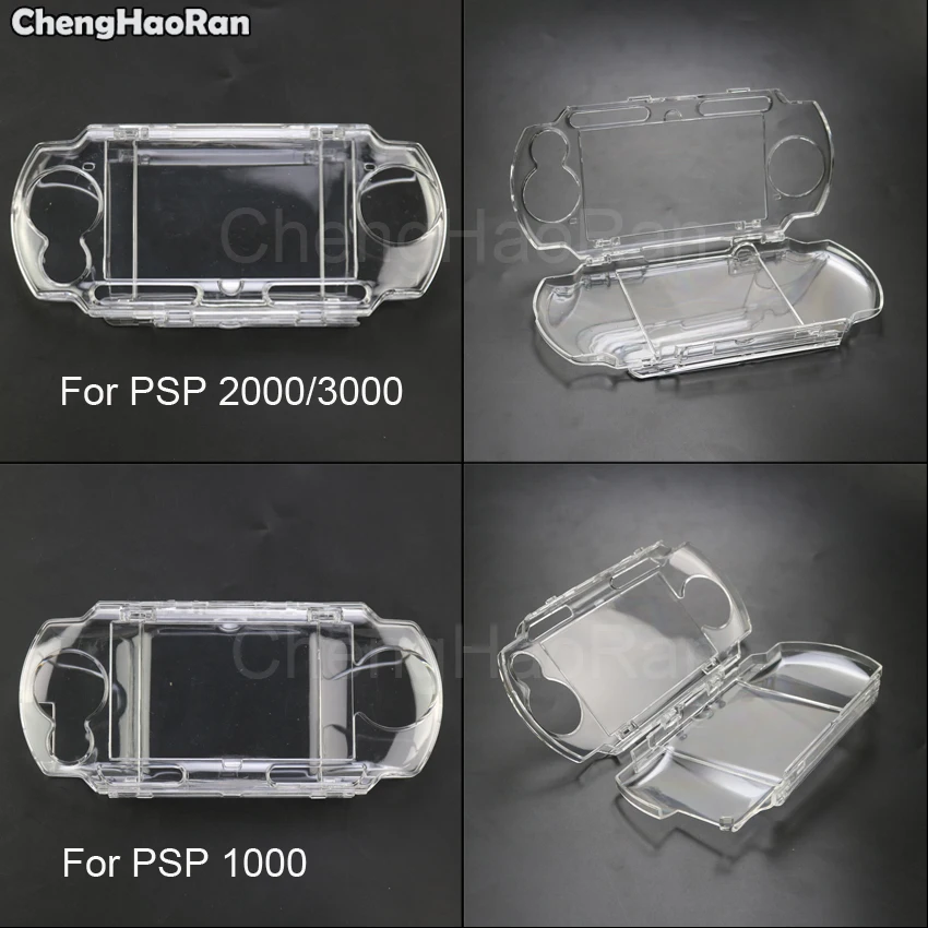

ChengHaoRan For PSP 1000 2000 3000 Clear Crystal Protective Hard Cover Case Housing Snap-in Protector Carrying Box Molds