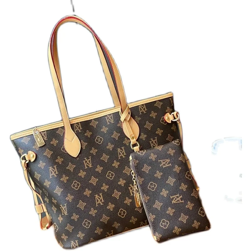

Genuine Leather Women Totes 2021 New Fashion Larger Capacity Retro Prints Bags Ladies Designer Handbags Grand Grand Sac Femme Gg