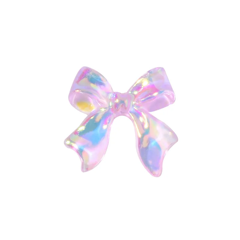 

Nail Art Aurora Color Bow Mixed Symphony Transparent Three-Dimensional Nail Sticker Rhinestone Jewelry