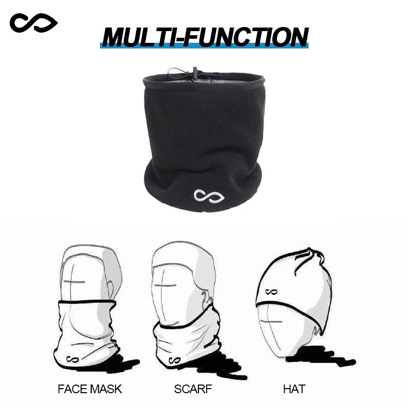 

CIKERS 3 in 1 Unisex Beanie Hats Ski Snood Scarf Women Men Thermal ​Fleece Scarf Snood Neck Warmer Winter Fashion Face Mask 2021