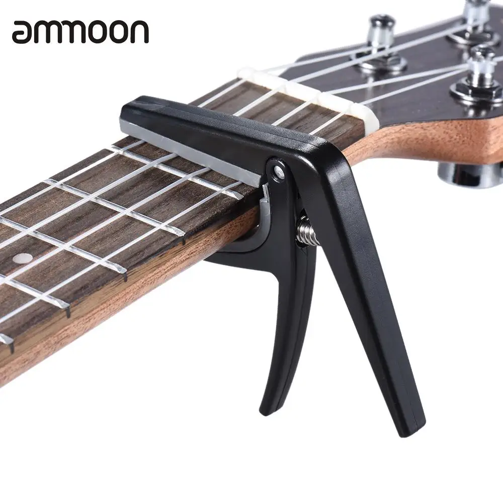 Профессиональные укулеле капо с одной рукой быстрая замена Ukelele Капо пластиковые стальные детали для гитары черные и аксессуары