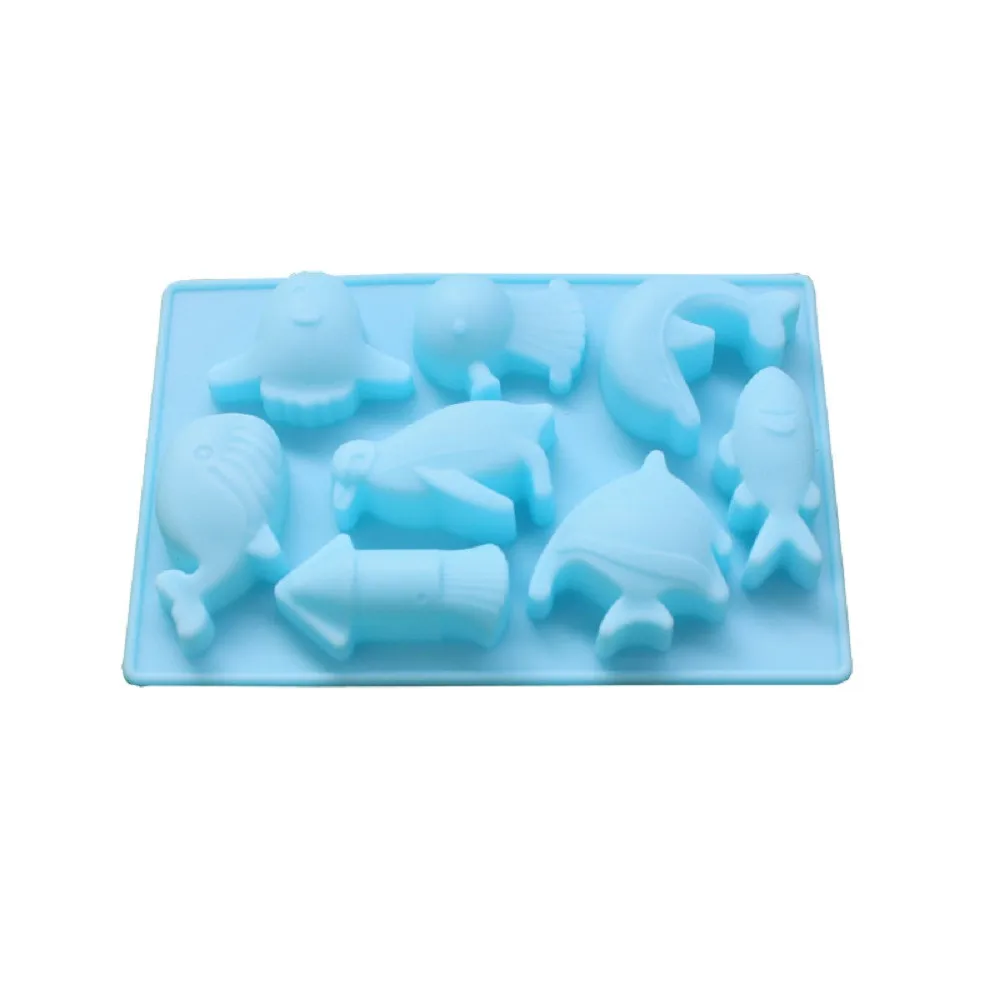 8 силиконовая форма для шоколада в виде дельфина даже морского мира домашнего