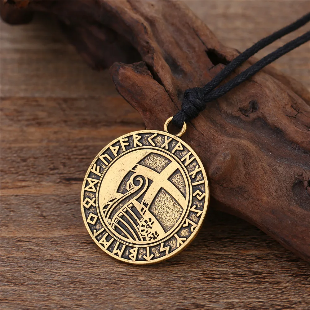 Религиозный супернатуральный крестовый поход LIKGREAT круглый кулон ожерелье руны