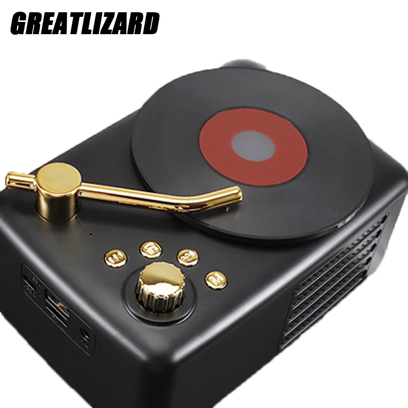 

Винтажный тип Bluetooth 5,0 беспроводной стерео динамик, портативный Винтажный Классический формы FM радио, высокая громкость Ретро практичный ...