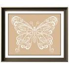 Кружевная бабочка в виде креста, искусственная картина, 18 карат, 14 карат, 11 карат, льняная хлопковая нить flaxen, вышивка сделай сам, рукоделие