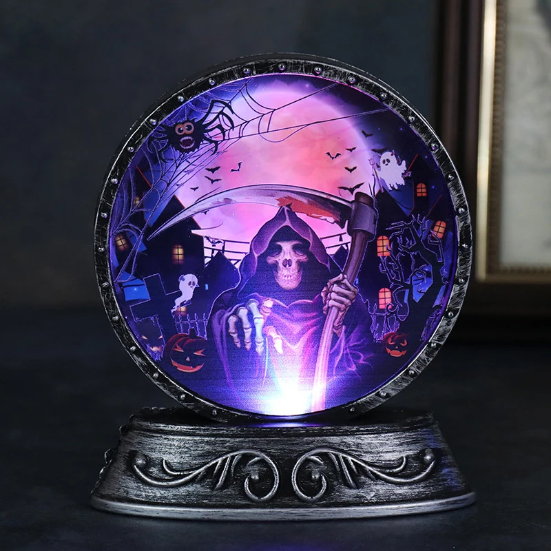 

Halloween Decoration Props Pumpkin Lantern Night Light Halloween Desktop Ornament Lamp Decoration ALS88