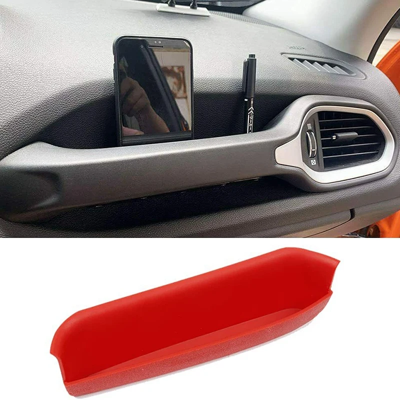 For Jeep Renegade Accessories GrabTray Passenger Grab Handle Storage Organizer for 2015-2021 Red | Автомобили и мотоциклы
