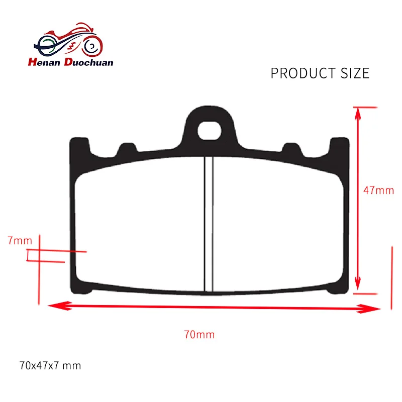 Передние тормозные колодки для мотоцикла KAWASAKI ZXR 400 750 ZZR 600 1100 1200 ZX6 R GPZ 900 ZX9 KLZ 1000 VN