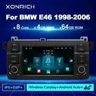 Беспроводной автомобильный мультимедийный плеер Carplay Android 11 для BMW E46 M3 318i320325330335 Rover 75 MG ZT Coupe 4G Радио Навигация