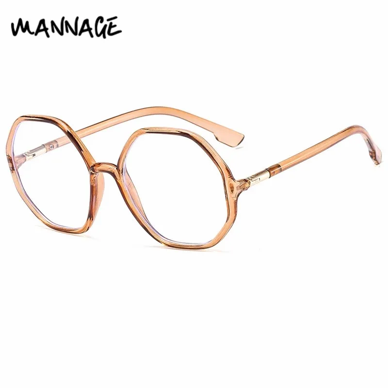 Модная прозрачная оправа для очков креативные многоугольные очки винтажные