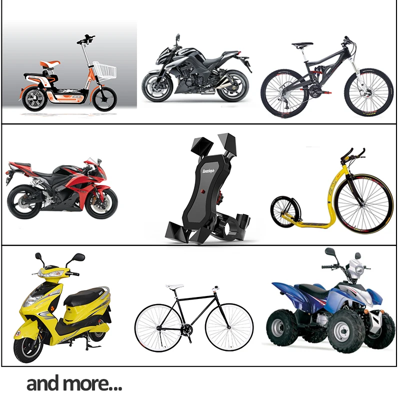 Motorcycle Bicycle Moto Bike Phone Navigation Holder Support handlebar Rearview Mirror Mount Clip Bracket for iPhone 11 Pro Max | Мобильные