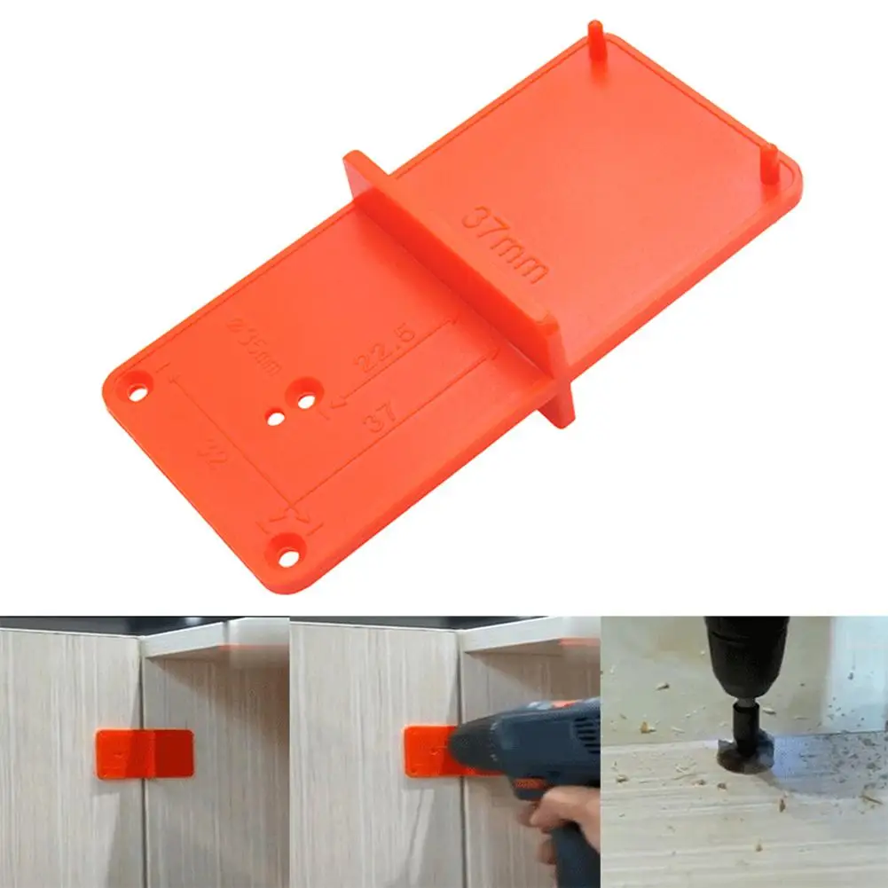 

Hinge Hole Drilling Guide Locator/Open Model Door Cabinet DIY Woodworking Tool/Drill Hole Opener Locator Guide Drill Bit Hot