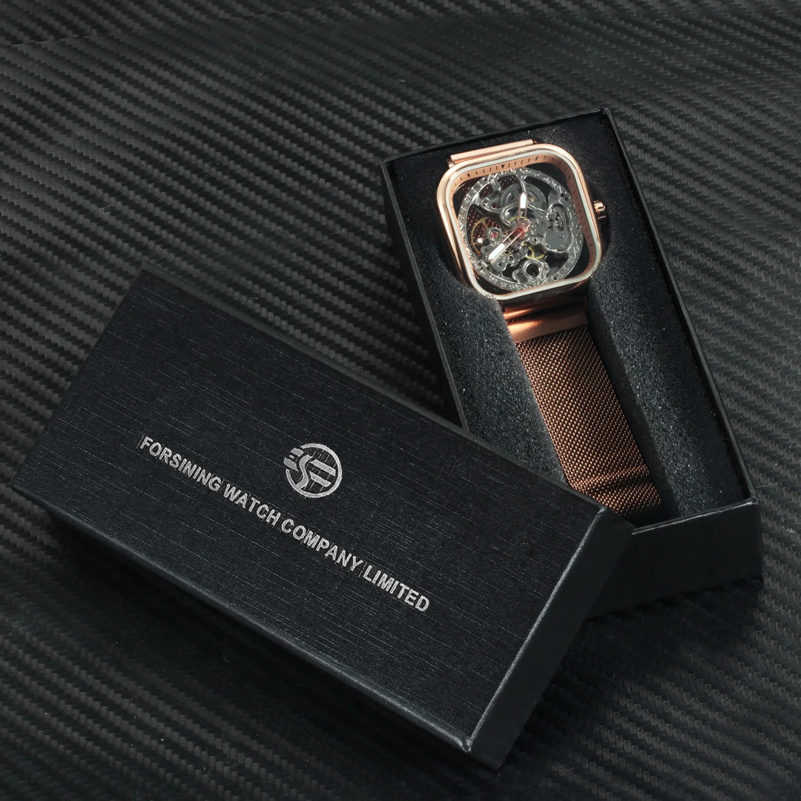 FORSINING Топ бренд класса люкс 2019 Новая мода унисекс часы для мужчин Авто