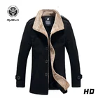 RUELK 2021 осень и зима новое тонкое и бархатное Мужское пальто Корейская мужская ветровка из овечьей шерсти мужское шерстяное пальто мужская одежда