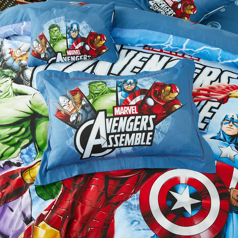 Комплект постельного белья Disney Мстители Человек-паук Халк Холодное сердце
