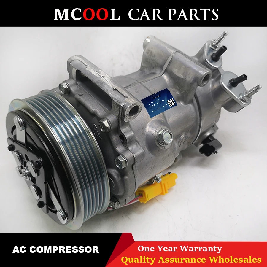 Новый компрессор переменного тока SD7C16 для Peugeot 307 308 807 406 607 Citroen C4 9651911480 6453QL 9671216780
