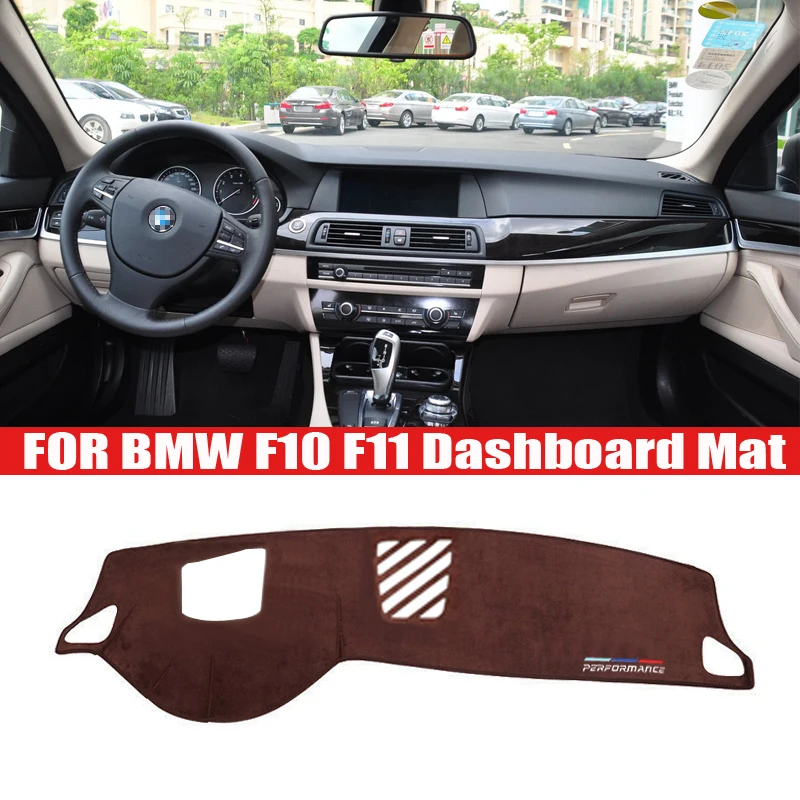 

Flannel Car Dashboard Cover Mat Dashmat Sun Shade Dash Board For BMW serie 5 F10 F11 2010-2016 520i 525i 530i 535i Accessories